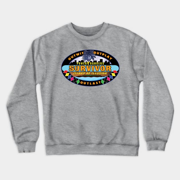 Power Rangers Survivor - Island of Illusion Crewneck Sweatshirt by Ranger Command Power Hour